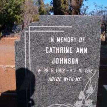 JOHNSON Cathrine Ann 1902-1972