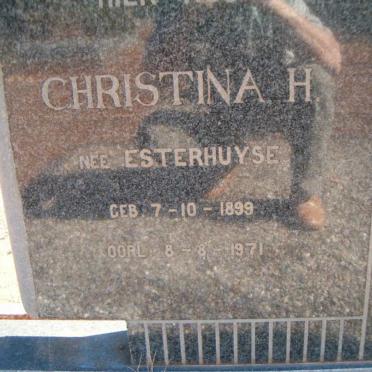 JOUBERT Christina H. nee ESTERHUYSE 1899-1971