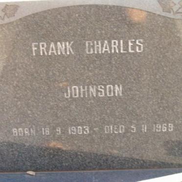 JOHNSON Frank Charles 1903-1969