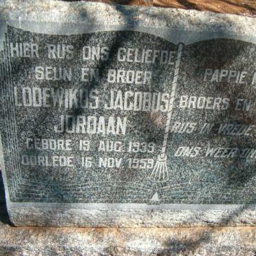 JORDAAN Lodewikus Jacobus 1939-1959