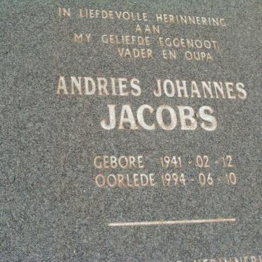 JACOBS Andries Johannes 1941-1994