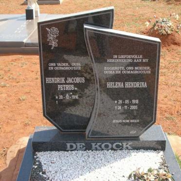 KOCK Hendrik Jacobus Petrus 1916- &amp; Helena Hendrina 1918-2005