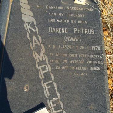 KAMPFER Barend Petrus 1926-1978 :: ? Kobus