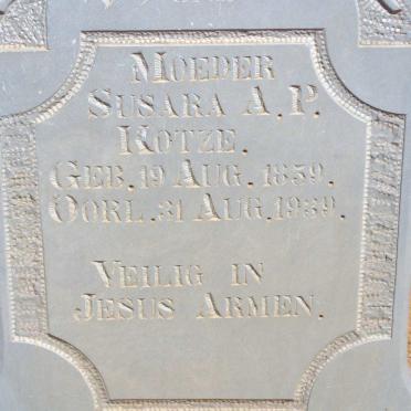 KOTZE Susara A.P. 1859-1939