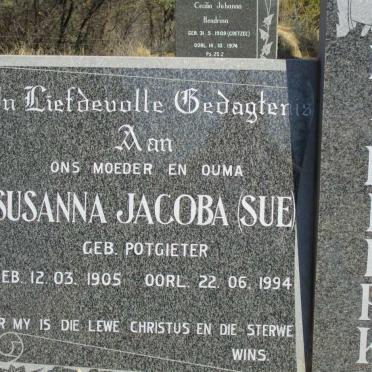 KLERK Susanna Jacoba, de nee POTGIETER 1905-1994