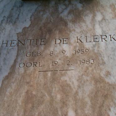 KLERK Hentie, de 1959-1983