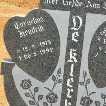 KLERK Cornelius Hendrik, de 1915-1992