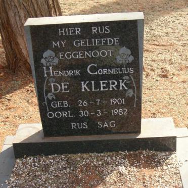 KLERK Hendrik Cornelius, de 1901-1982