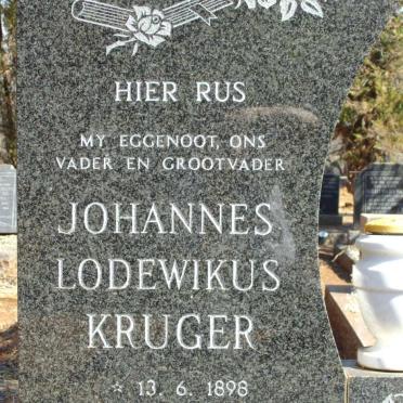 KRUGER Johannes Lodewikus 1898-1980