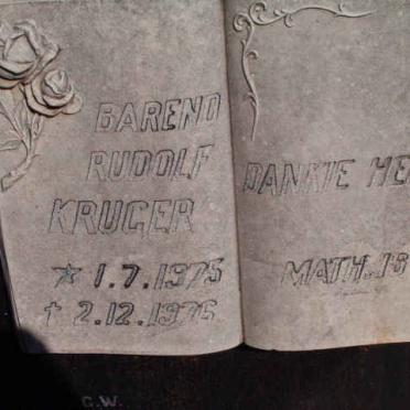 KRUGER Barend Rudolf 1975-1976