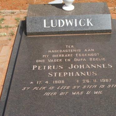 LUDWICK Petrus Johannes Stephanus 1908-1987