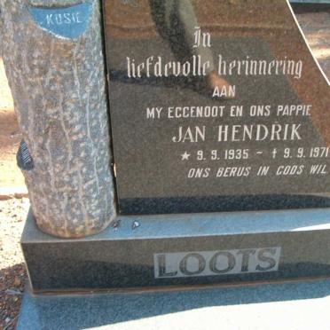 LOOTS Jan Hendrik 1935-1971