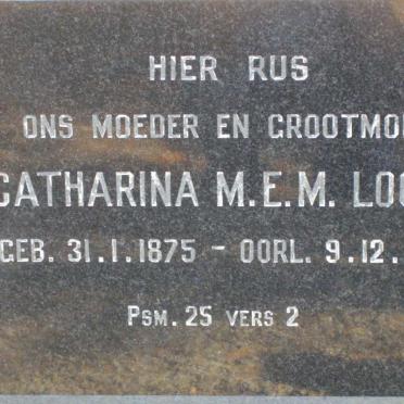 LOOTS Catharina M.E.M. 1875-1947