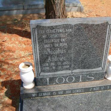 LOOTS Jacobus Andries 1920-1994