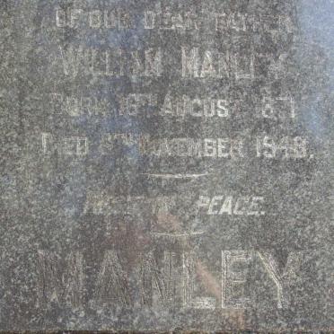 MANLEY William 1871-1948