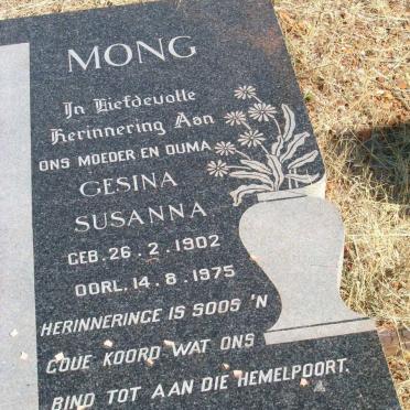 MONG Gesina Susanna 1902-1975