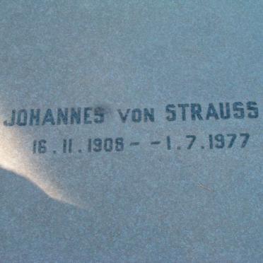 MOLKTE Johannes von Strauss, von 1908-1977