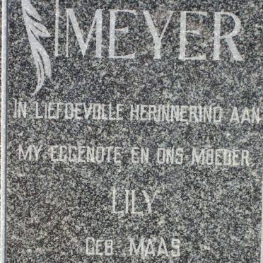 MEYER Lily nee MAAS 1906-1964