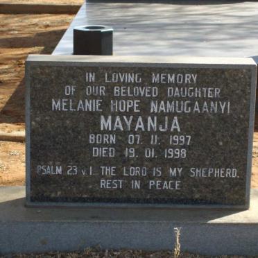 MAYANJA Melanie Hope Namugaanyi 1997-1998