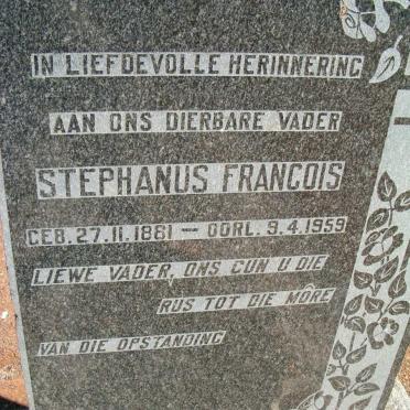 MARAIS Stephanus Francois 1881-1959