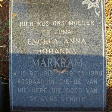 MARKRAM Engela Anna Johanna 1913-1988