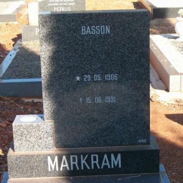 MARKRAM Basson 1906-1991