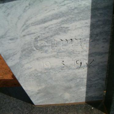 MARKRAM Lourens 1936-1988 &amp; Gerrie 1937-