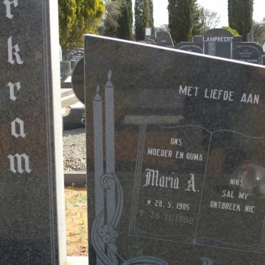MARKRAM Maria A. 1905-1988