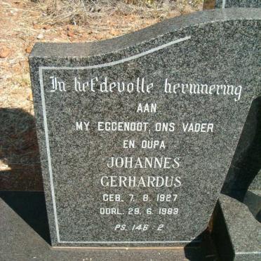MANS Johannes Gerhardus 1927-1983