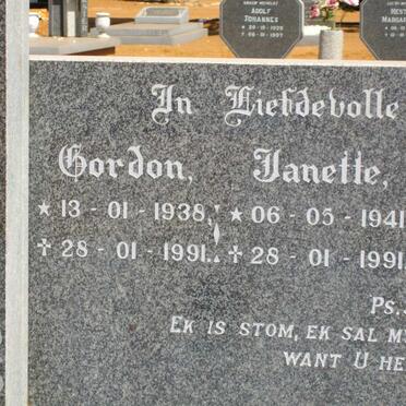 MERWE Gordon, van der 1938-1991 &amp; Janette 1941-1991 :: VAN DER MERWE Neville 1972-1991 :: VAN DER MERWE Diana 1969-1991