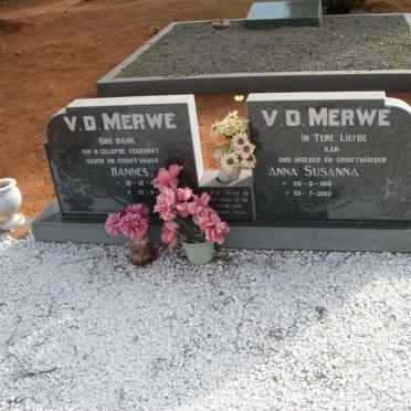 MERWE Hannes, v.d. 1909-1979 &amp; Anna Susanna 1910-2003