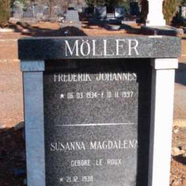 MOLLER Frederik Johannes 1934-1997 &amp; Susanna Magdalena LE ROUX 193?-