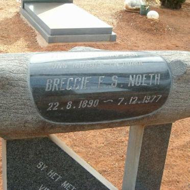 NOETH Breggie E.S. 1890-1977