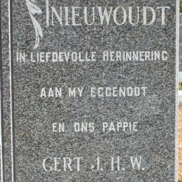 NIEUWOUDT Gert J.H.W. 1900-1962