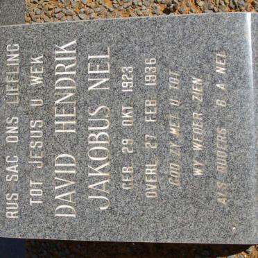 NEL David Hendrik Jacobus 1923-1936