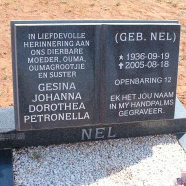 NEL Gesina Dorothea Petronella nee NEL 1936-2005