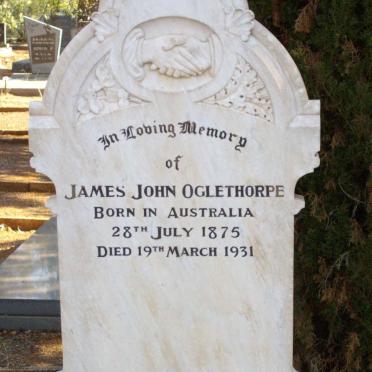 OGLETHORPE James John 1875-1931