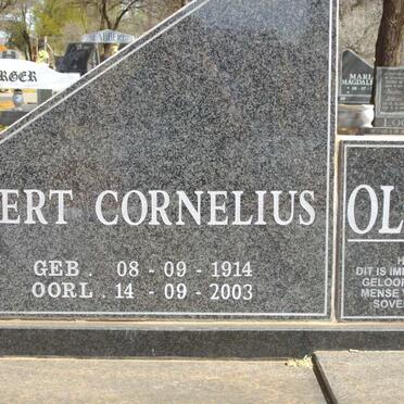 OLIVIER Gert Cornelius 1914-2003 &amp; Maria Johanna 1919-1997