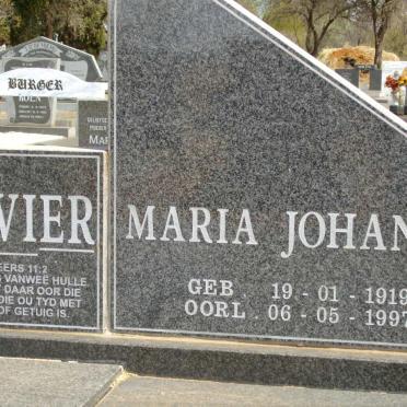 OLIVIER Gert Cornelius 1914-2003 &amp; Maria Johanna 1919-1997 
