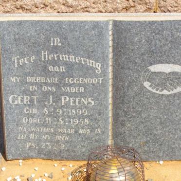 PEENS Gert J. 1899-1958