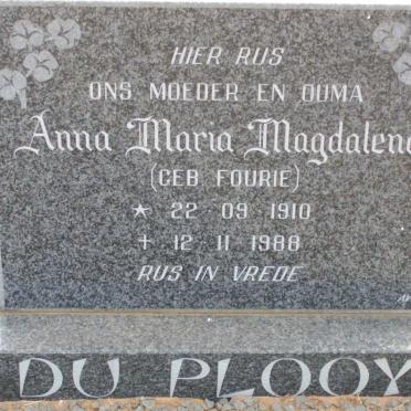 PLOOY Anna Maria Magdalena, du neé FOURIE 1910-1988