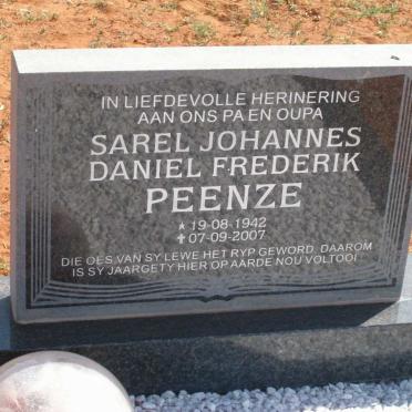 PEENZE Sarel Johannes Daniel Frederik 1942-2007