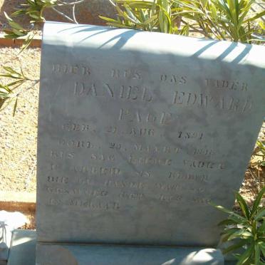 PAGE Daniel Edward 1891-1946