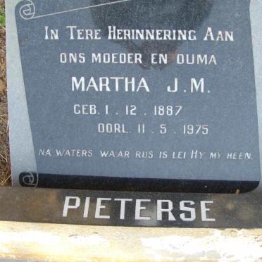 PIETERSE Martha J.M. 1887-1975