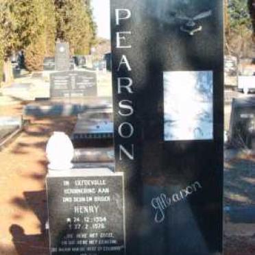 PEARSON Henry 1954-1976