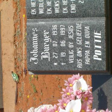 POTGIETER Johannes Burger 1936-1997 