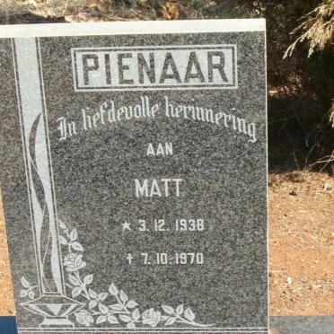 PIENAAR Matt 1938-1970