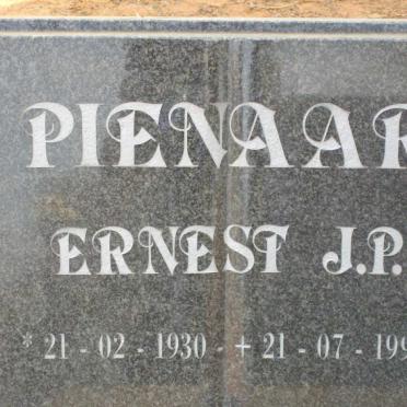 PIENAAR Ernest J.P. 1930-1996
