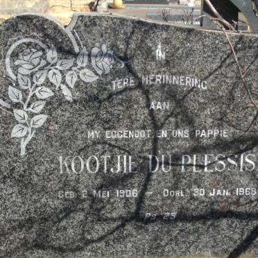 PLESSIS Kootjie, du 1906-1968