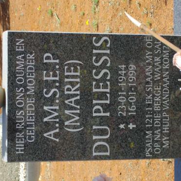 PLESSIS A.M.S.E.P., du 1944-1999